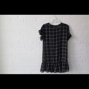 Black & White Square Print Dress/Tunic